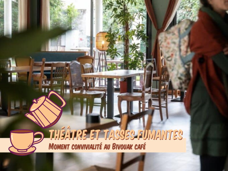 Les tables du Bivouak Café