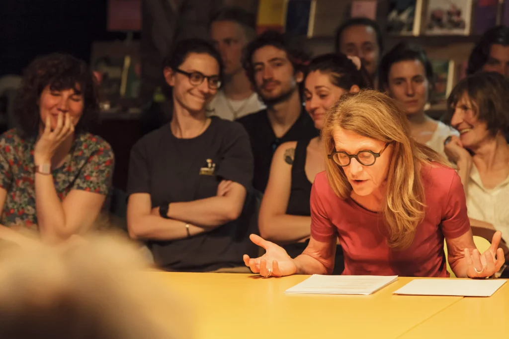 Fabienne Courvoisier en lecture
